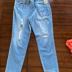 Light wash jeans